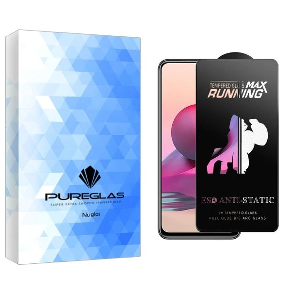 محافظ صفحه نمایش پیور گلس مدل NueGlasnewpkg Running Max مناسب برای گوشی موبایل شیائومی Redmi Note 10 s / 11 4G / 11s / 12s
