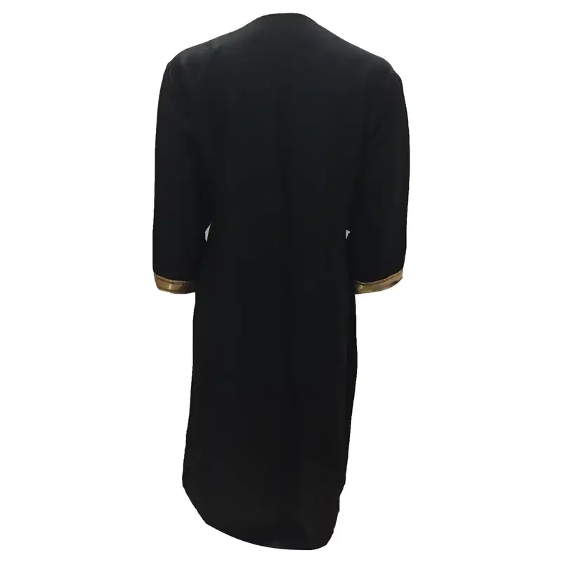 مانتو زنانه مدل نخی بابوس tm-2681 رنگ مشکی