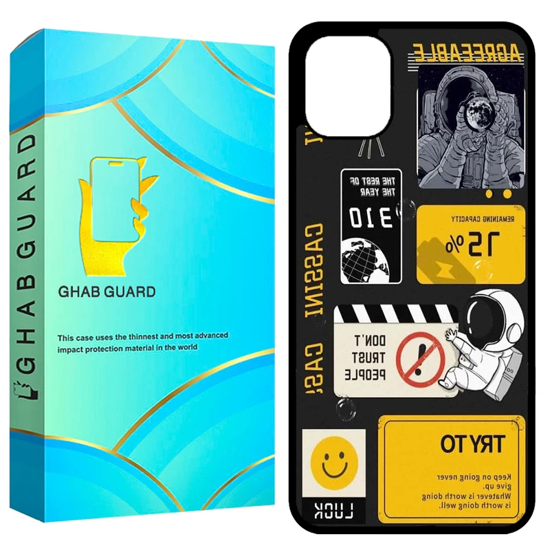  کاور قاب گارد طرح فضانورد مدل GCHP11 مناسب برای گوشی موبایل اپل iPhone 11