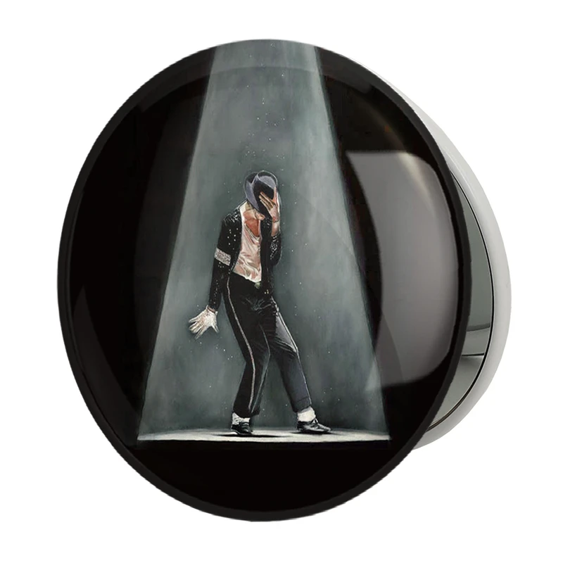 آینه جیبی خندالو طرح مایکل جکسون Michael Jackson مدل تاشو کد 3280 