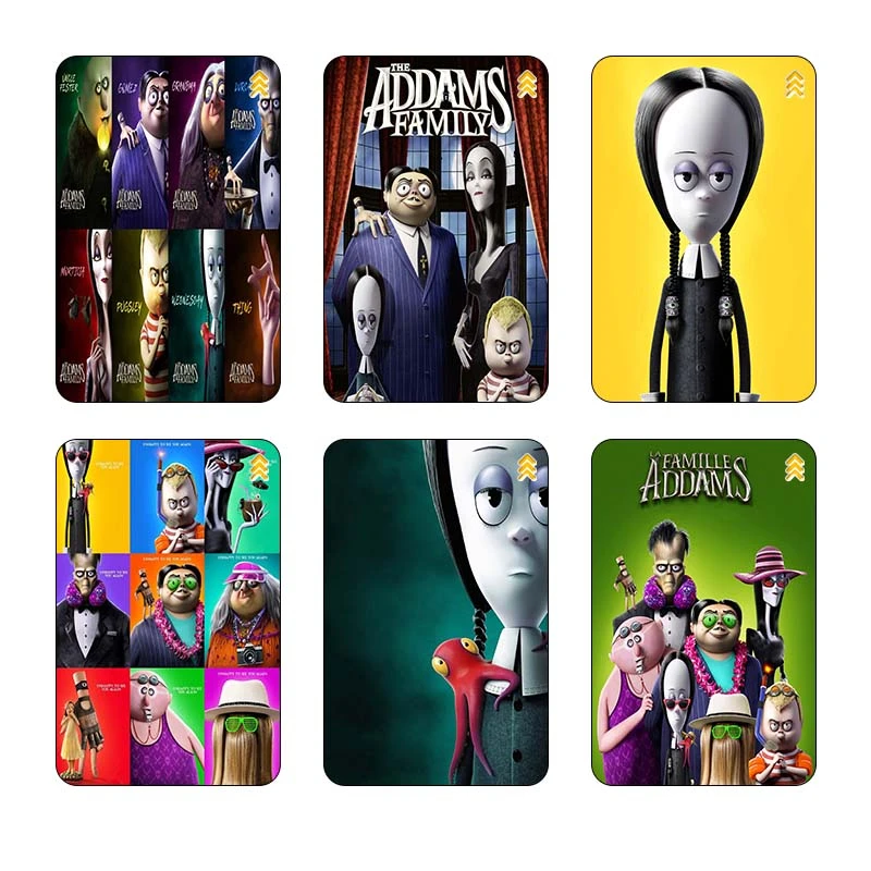 استیکر کارت مدل سام نگار طرح خانواده آدامز The Addams Family کد SP1496 مجموعه 6 عددی