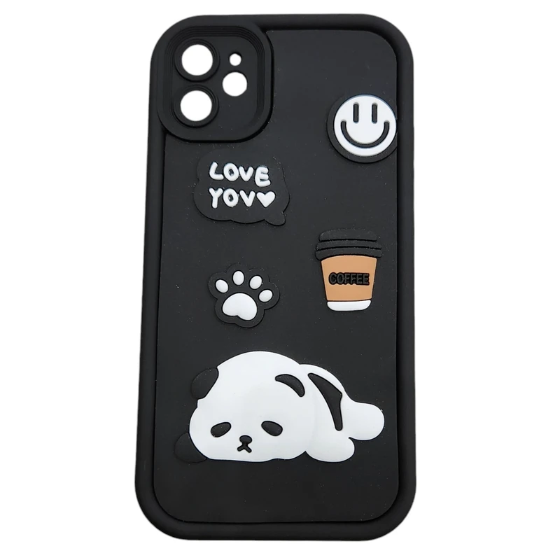 کاور مدل سولید solid طرح پاندا مناسب برای گوشی موبایل اپل iphone 12