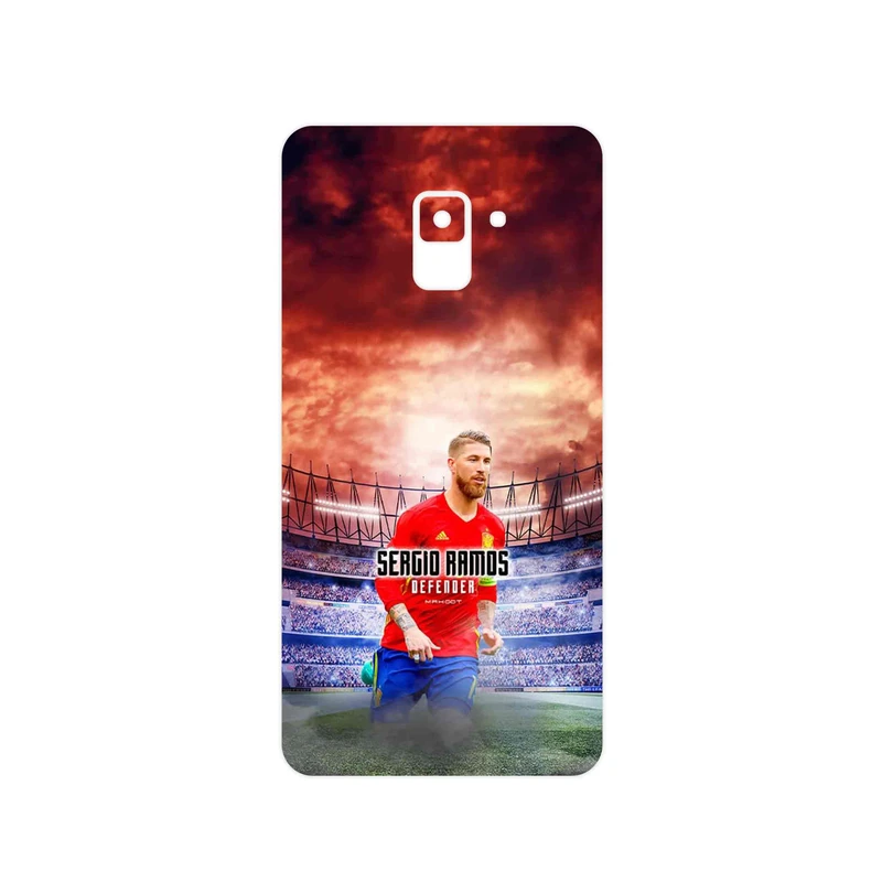 برچسب پوششی ماهوت مدل Sergio Ramos مناسب برای گوشی موبایل سامسونگ Galaxy A8 Plus 2018