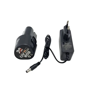 مجموعه شارژر و باتری دریل شارژی 12 ولت 1-5 آمپر بیست مدل li_ion 12v مجموعه 2 عددی
