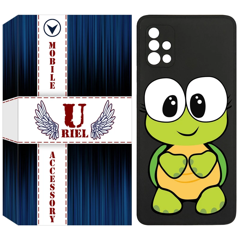 کاور یوریل قاب مدل KSH کد 59 طرح لاکپشت مناسب برای گوشی موبایل سامسونگ Galaxy A51