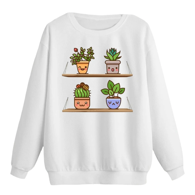 سویشرت زنانه مدل گلدان ها کد p1  