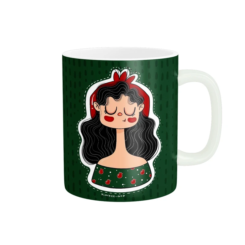 ماگ پادآفرین مدل شب یلدا مبارک طرح یلدایی کد p1327