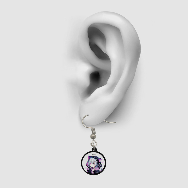 گوشواره زنانه ناکسیگو مدل شب تاب طرح دختر گربه ای کد ES8430 گوشواره زنانه ناکسیگو مدل شب تاب طرح دختر گربه ای کد ES8430