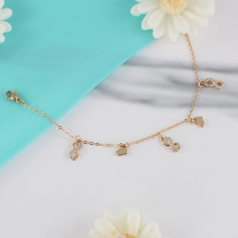 دستبند زنانه ژوپینگ مدل بینهایت کد K428 دستبند زنانه ژوپینگ مدل بینهایت کد K428