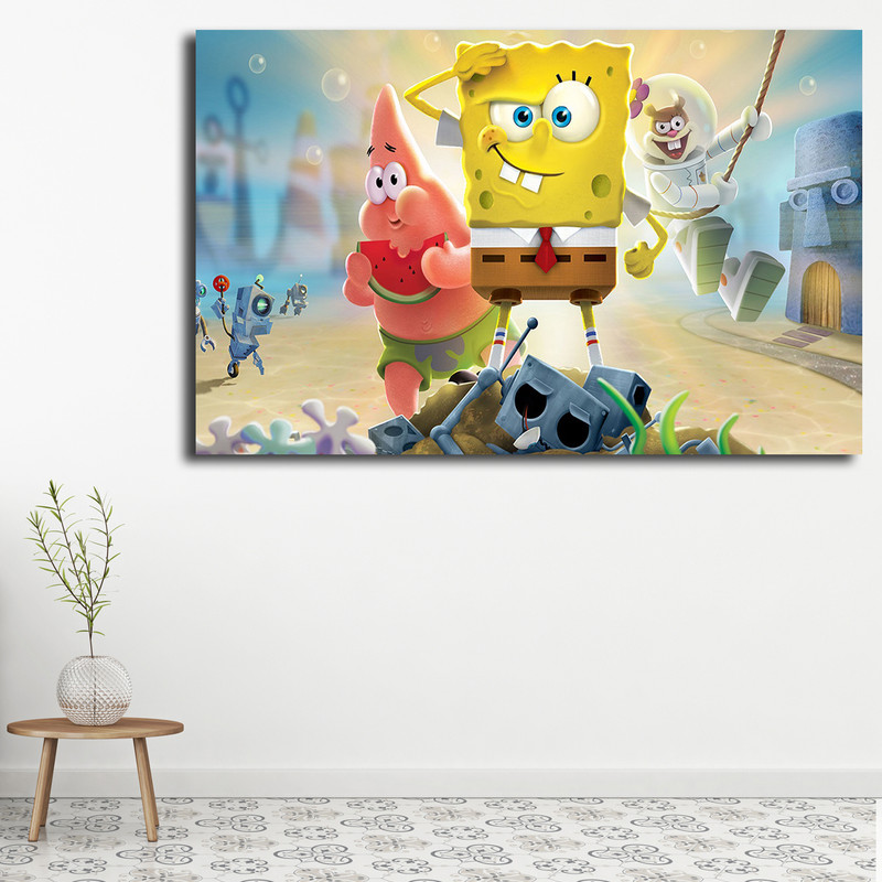  تابلو کودک و نوزاد مدل باب اسفنجی کد 22