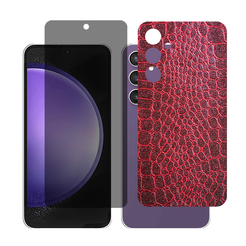 محافظ صفحه نمایش حریم شخصی گلس مدل Together مناسب برای گوشی موبایل سامسونگGalaxy S23 FE به همراه برچسب پوششی پشت گوشی 