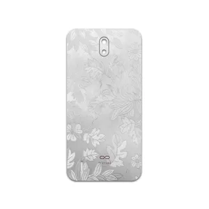 MAHOOT Silver-Wildflower Cover Sticker for Nokia C1