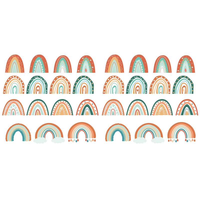 استیکر دیواری کودک گراسیپا مدل رنگین کمان مجموعه 30 عددی