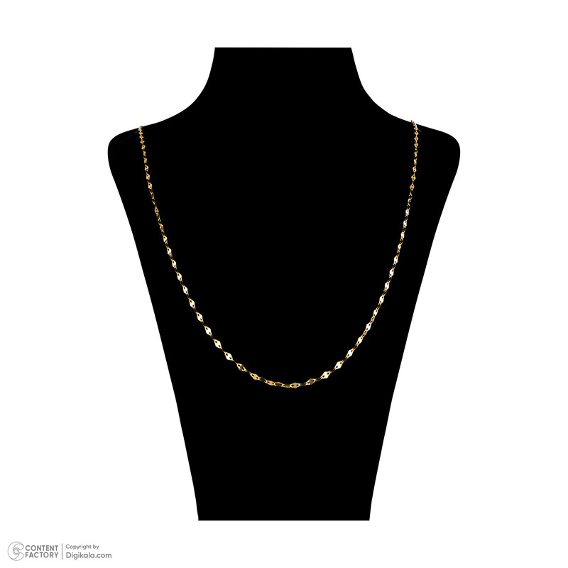 زنجیر طلا 18 عیار زنانه گلدم طرح پولکی مدل PE-3070027