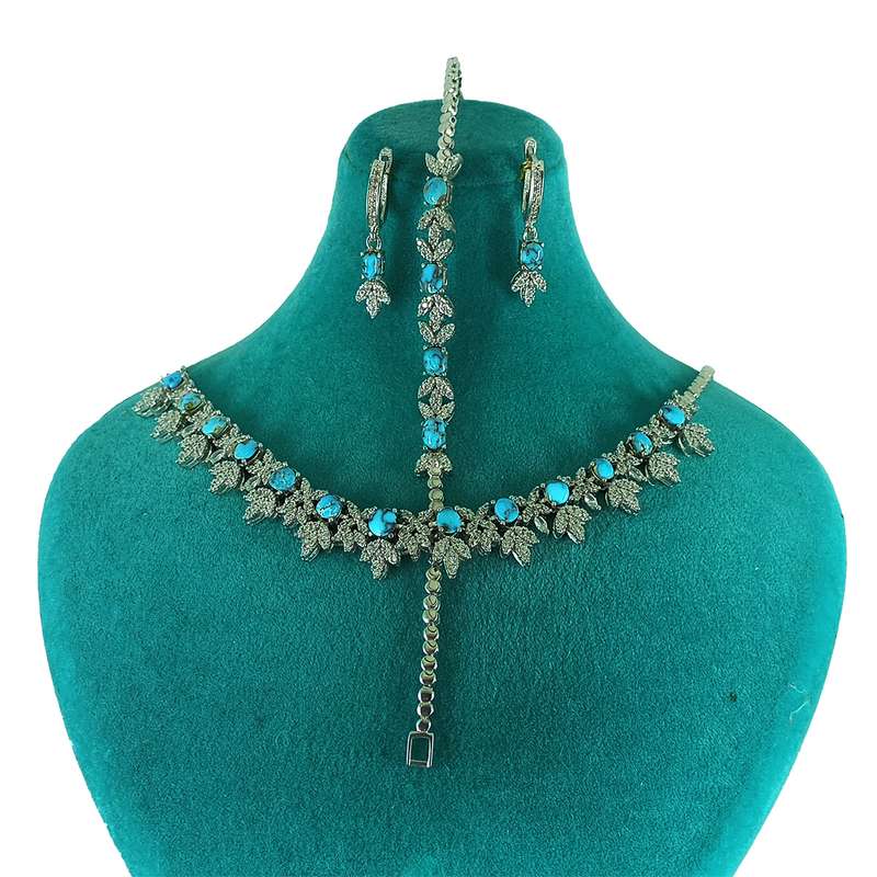 نیم ست نقره زنانه سلین کالا مدل فیروزه کد 136 نیم ست نقره زنانه سلین کالا مدل فیروزه کد 136