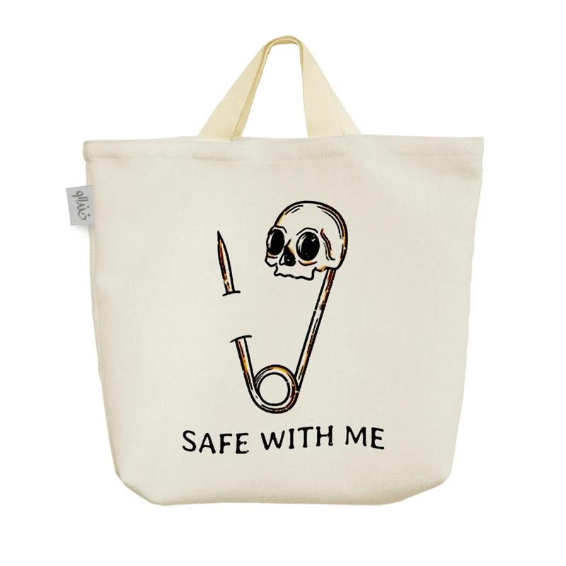 ساک خرید خندالو مدل اسکلت کد H447