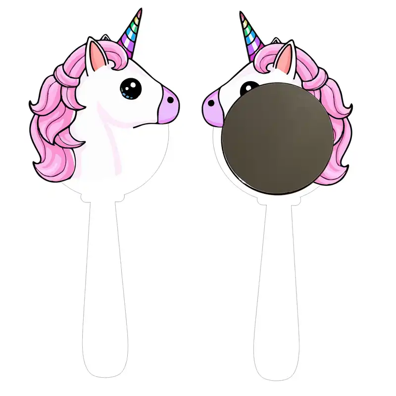 آینه آرایشی مدل تک شاخ یونیکورن کد 08