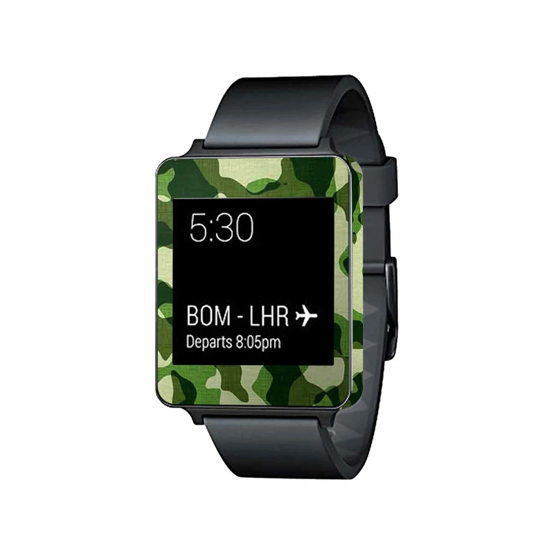  برچسب ماهوت طرح Army-Green-2 مناسب برای ساعت هوشمند ال جی G Watch