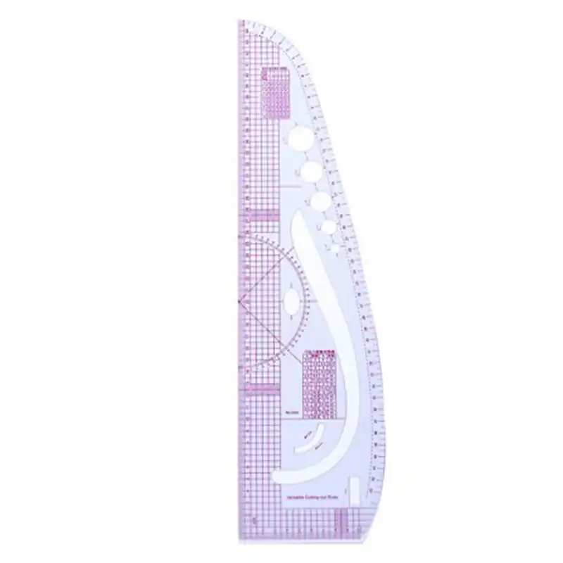 خط کش خیاطی مدل رنگین کمان بسته نه عددی