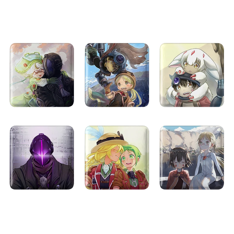 مگنت خندالو طرح انیمه ساخته شده در پرتگاه Made in Abyss کد 1341A مجموعه 6 عددی