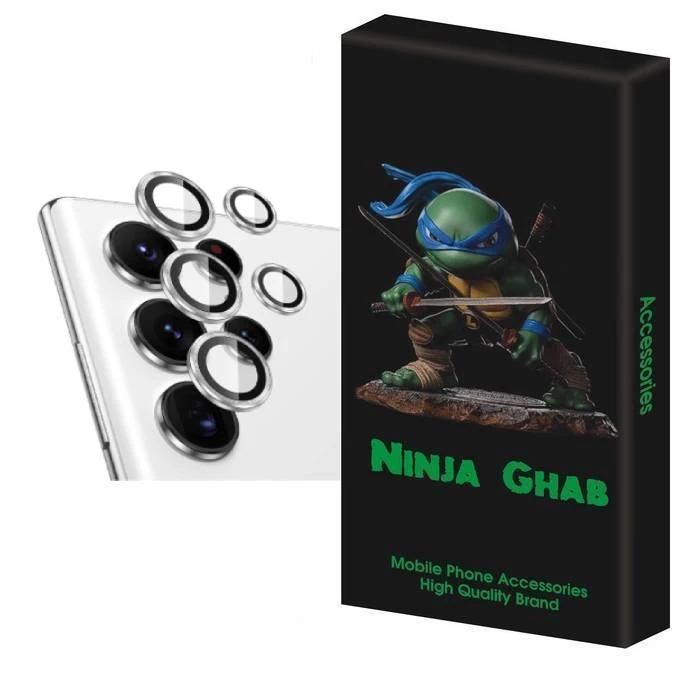 محافظ لنز دوربین نینجا قاب مدل رینگی مناسب برای گوشی موبایل سامسونگ Galaxy S24 Ultra