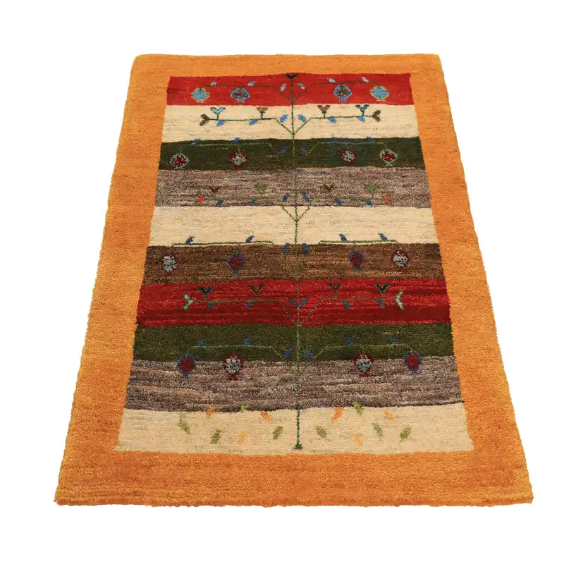 گبه دستباف یک متری طرح درخشان کد 4020108