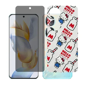 Glass together model privacy screen protector suitable for Honor 90 mobile phone with back cover sticker