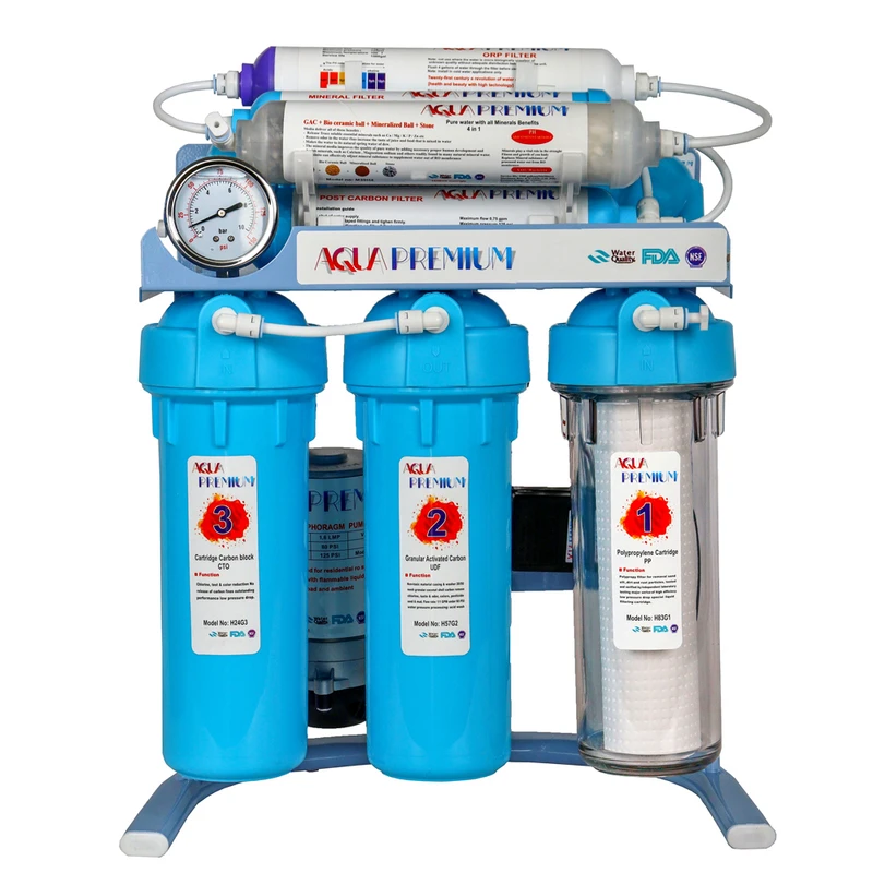 دستگاه تصفیه کننده آب آکواپرمیوم مدل A8OAB11-BL-TP
