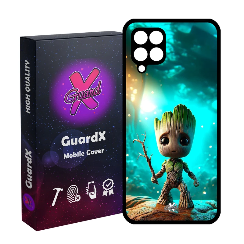کاور گارد ایکس طرح گروت مدل Glass10698 مناسب برای گوشی موبایل سامسونگ Galaxy A12/M12/F12