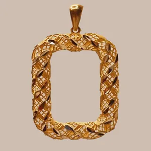 آویز گردنبند طلا 18 عیار زنانه گالری یارطلا مدل سه بعدی کد PL3D11