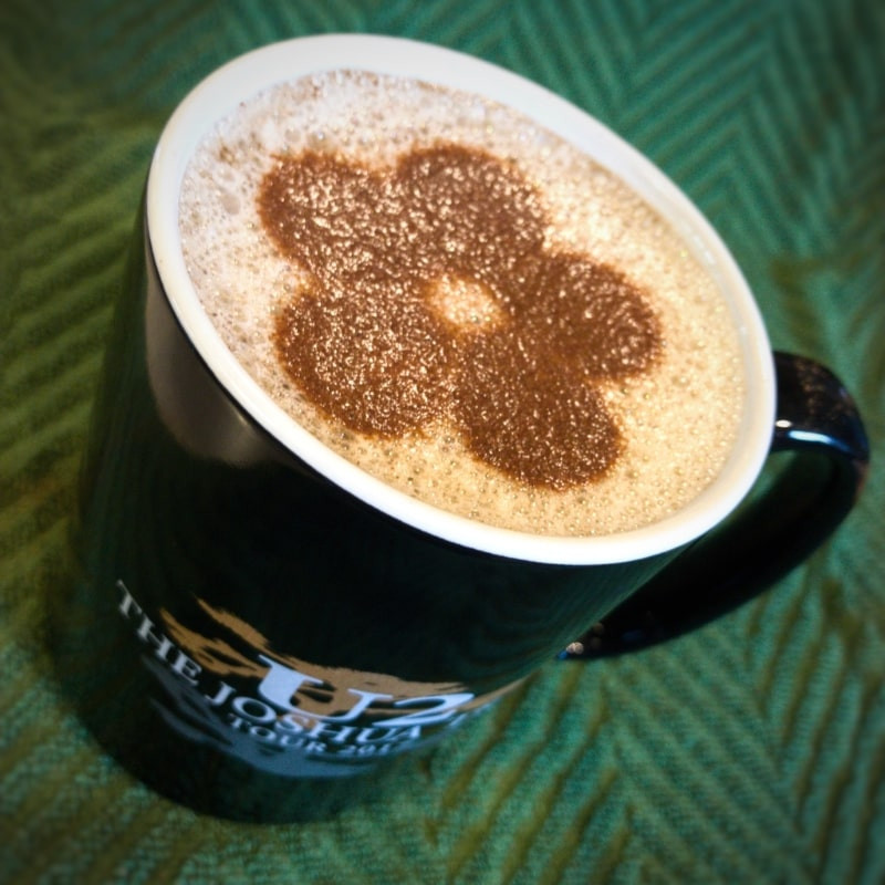 شابلون قهوه مدل Flower