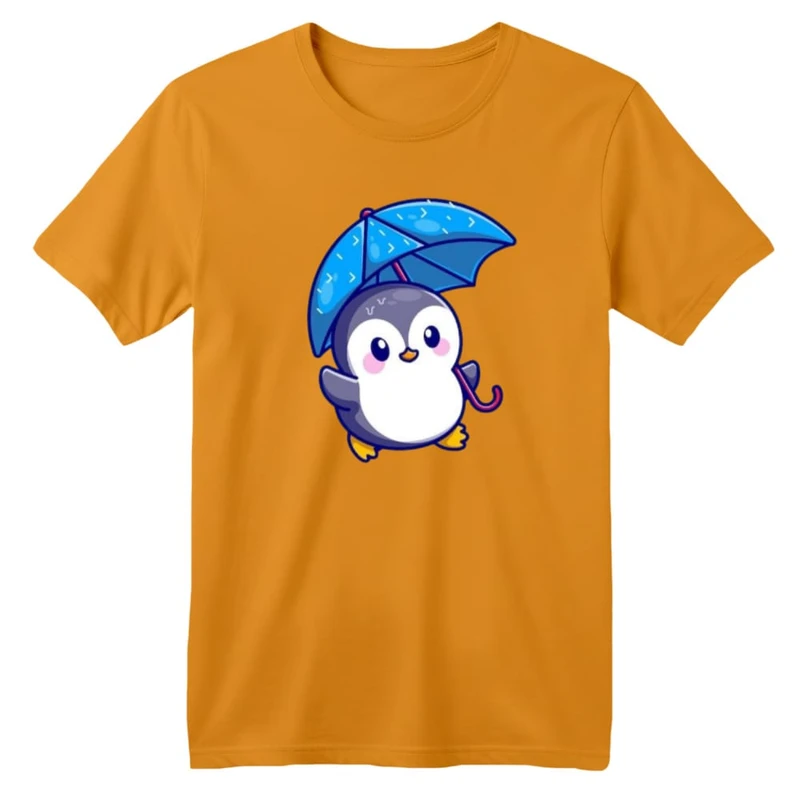 تی شرت آستین کوتاه بچگانه مدل پنگوئن کد ۵