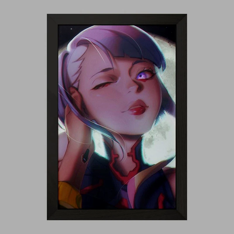 تابلو خندالو مدل لوسی انیمه سایبرپانک کد 24003