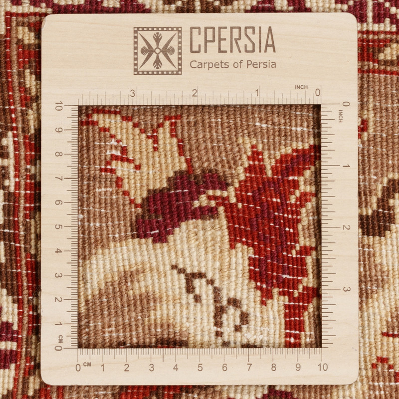 فرش دستباف شش و نیم متری سی پرشیا مدل 179738 زمینه شتری