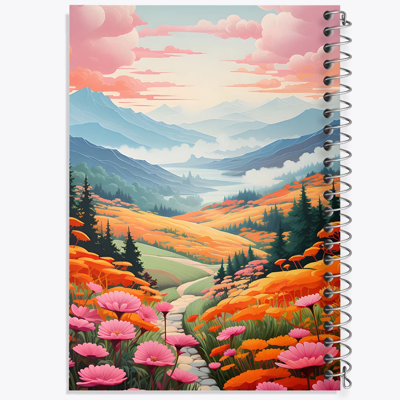 دفتر نقاشی 50 برگ خندالو طرح منظره طبیعت کد N4498