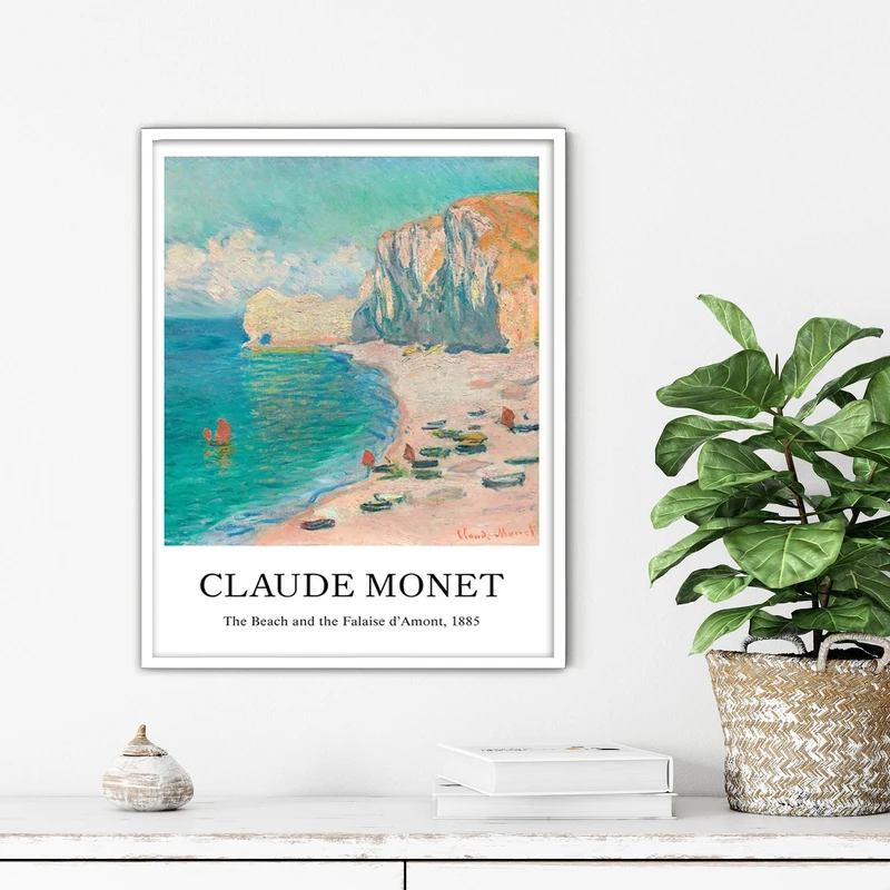 تابلو آتریسا طرح نقاشی کلاسیک مدرن مدل ATFHW63 فریم سفید