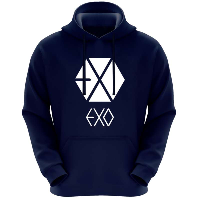 هودی پسرانه مدل F10 EXO رنگ سرمه ای