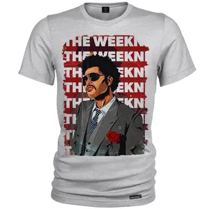 تی شرت آستین کوتاه مردانه 27 مدل Red The Weekend کد MH1265
