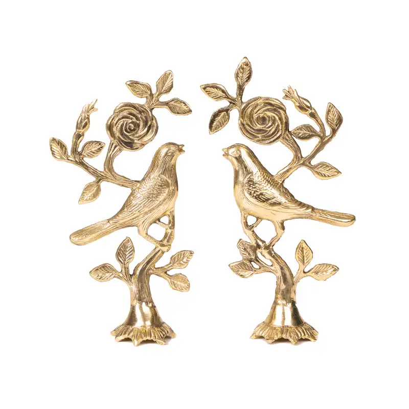 مجسمه مدل گل و بلبل بسته دو عددی