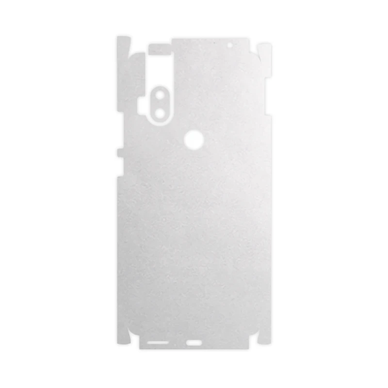 برچسب پوششی ماهوت مدل Metallic-White-FullSkin مناسب برای گوشی موبایل موتورولا One Hyper