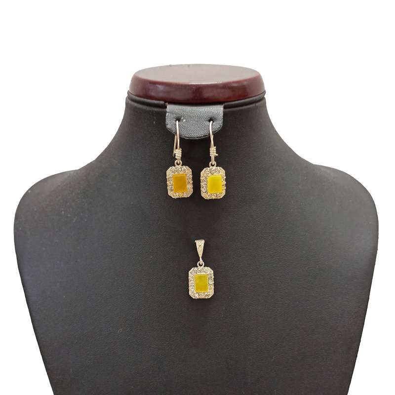 نیم ست نقره زنانه سلین کالا مدل شرف الشمس کد ce-shams5