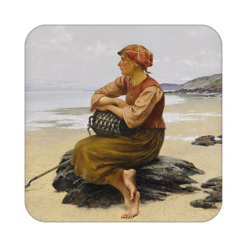 زیر لیوانی کاکتی طرح نقاشی رنگ روغن مدل mg10528