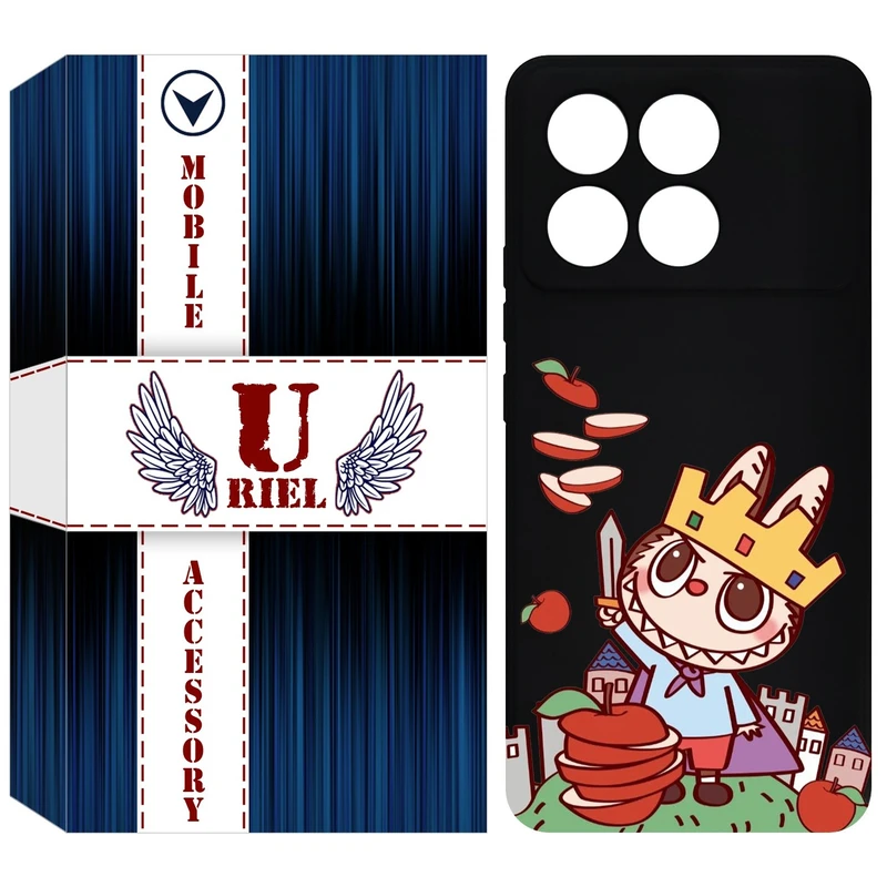 کاور یوریل مدل KSH کد 115 طرح عروسک لبوبو مناسب برای گوشی موبایل شیائومی Poco F6 Pro / Redmi K70 / K70 Pro