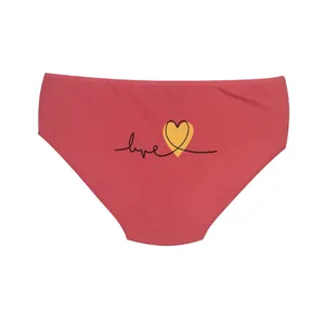 شورت زنانه مدل نخی پشت قلبی رنگ گلبهی