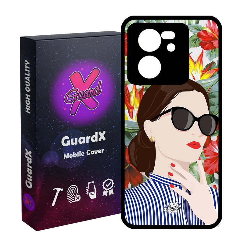 کاور گارد ایکس طرح Girl مدل Glass10355 مناسب برای گوشی موبایل شیائومی 13T/13T Pro/Redmi K60 Ultra