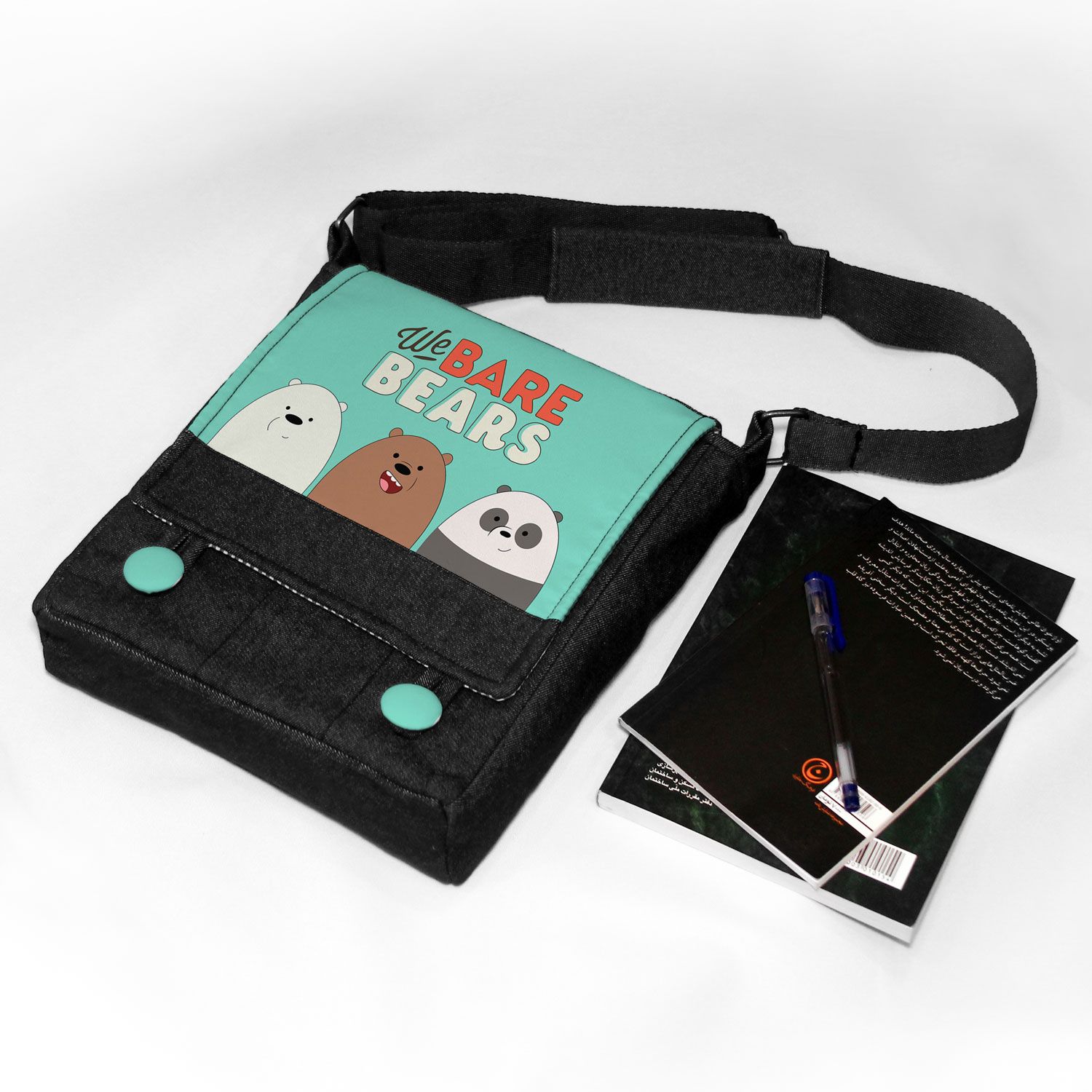 کیف دوشی بچگانه چی چاپ طرح خرس های کله فندقی -  - 3