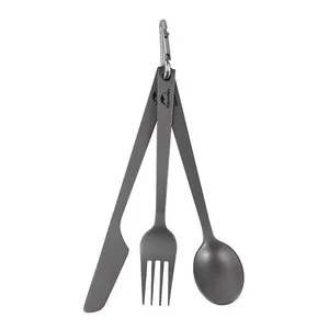 قاشق و چنگال سفری مدل NH19T011-D مجموعه 3 عددی
