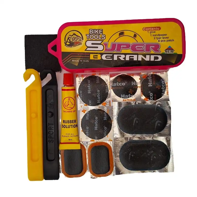 کیت پنچرگیری دوچرخه مدل p1 بسته 12 عددی