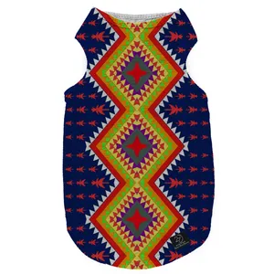 لباس سگ و گربه 27 طرح Carpet Navy کد MH146 سایز L