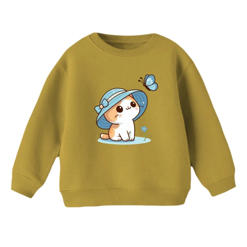 سویشرت بچگانه مدل گربه و کلاه 